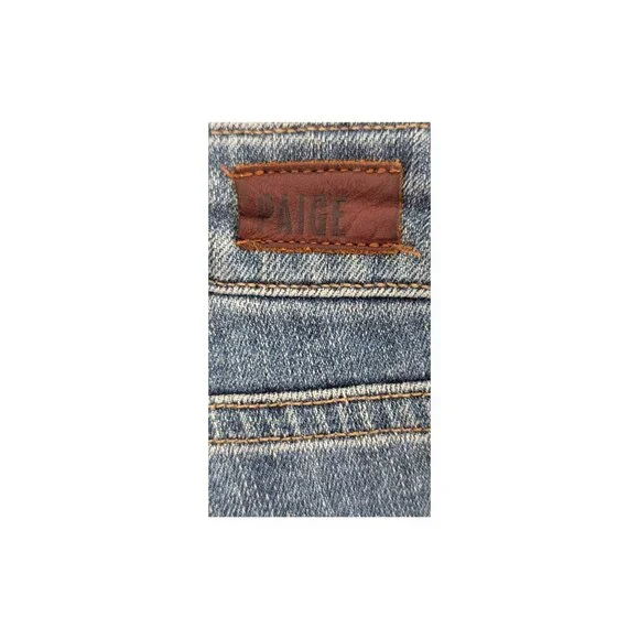 PAIGE Jimmy Jimmy Mid Rise Skinny Jeans Size 27 Medium Wash Stretch - Picture 4 of 7